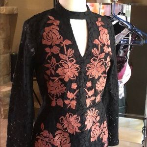 Long sleeve black dress